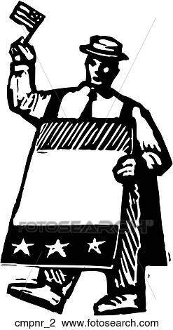 Clipart - Campaigner 2. Fotosearch