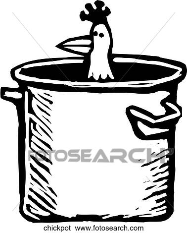 Chicken in Every Pot View Large Clip Art Graphic Clip Art - Chicken in Every Pot. Fotosearch