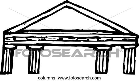 Columns View Large Clip Art Graphic Clip Art - Columns. Fotosearch