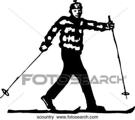 Clip Art - Cross Country. Fotosearch