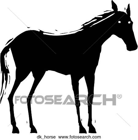 Clipart - Dark Horse. Fotosearch