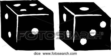 Clipart - Dice. Fotosearch