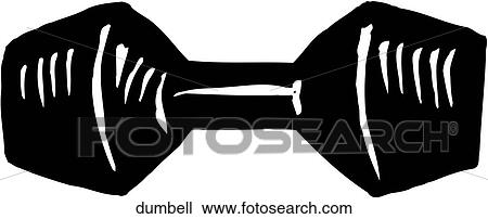 Dumbell View Large Clip Art Graphic Clipart - Dumbell. Fotosearch