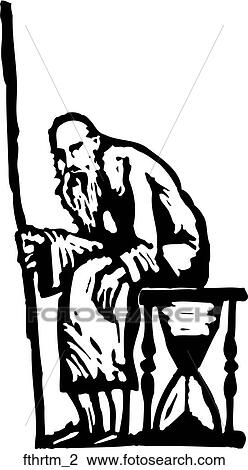 Clipart - Father Time 2. Fotosearch