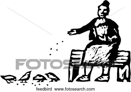 Clipart - Feed Birds. Fotosearch