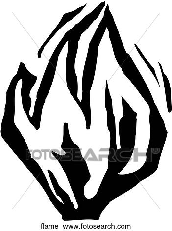 Flame View Large Clip Art Graphic Clipart - Flame. Fotosearch