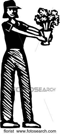 Florist View Large Clip Art Graphic Clip Art - Florist. Fotosearch