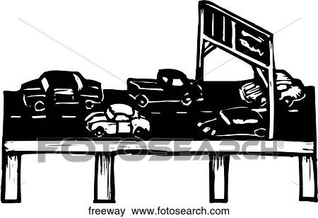 Clip Art - Freeway. Fotosearch