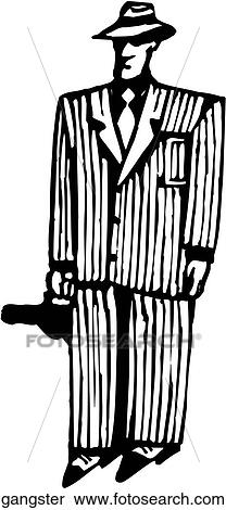 Clipart - Gangster. Fotosearch