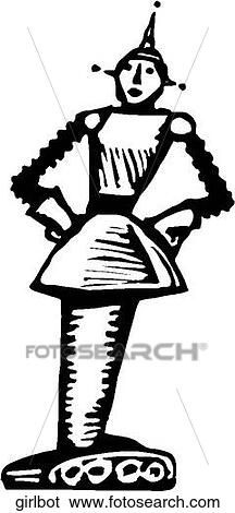 Girlbot View Large Clip Art Graphic Clip Art - Girlbot. Fotosearch