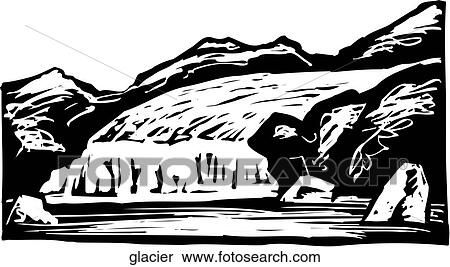 Clipart - Glacier. Fotosearch