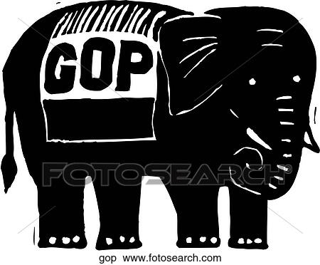 GOP View Large Clip Art Graphic Clipart - GOP. Fotosearch