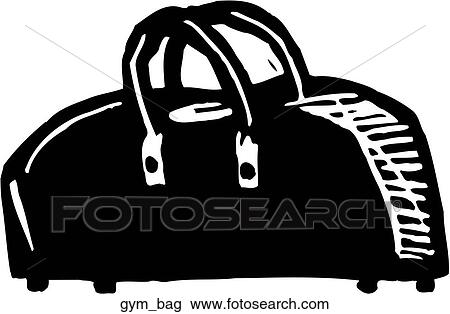 Gym Bag View Large Clip Art Graphic Clipart - Gym Bag. Fotosearch