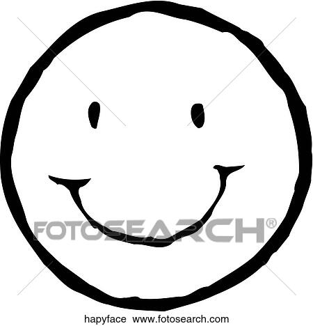 Clipart - Happy Face. Fotosearch