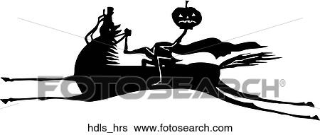 Clip Art - Headless Horseman. Fotosearch