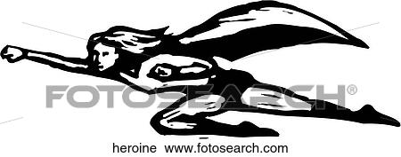 Heroine View Large Clip Art Graphic Clipart - Heroine. Fotosearch