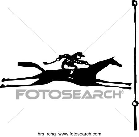 Horse Racing View Large Clip Art Graphic Clipart - Horse Racing. Fotosearch