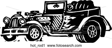 Clipart - Hot Rod 1. Fotosearch