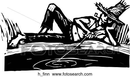 Huck Finn View Large Clip Art Graphic Clipart - Huck Finn. Fotosearch