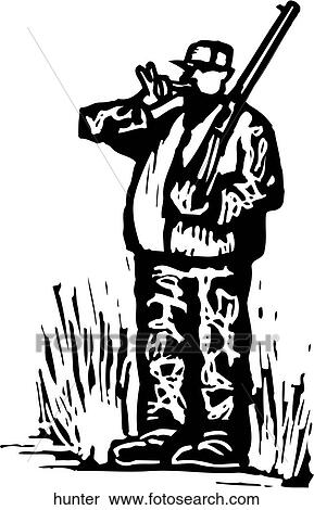 Clipart - Hunter. Fotosearch