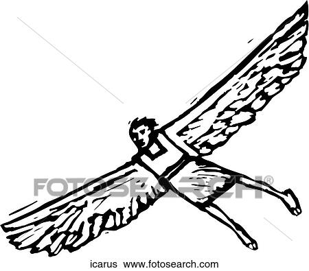 Icarus View Large Clip Art Graphic Clip Art - Icarus. Fotosearch