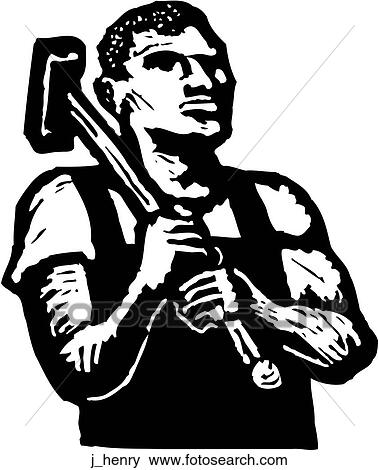 John Henry View Large Clip Art Graphic Clip Art - John Henry. Fotosearch
