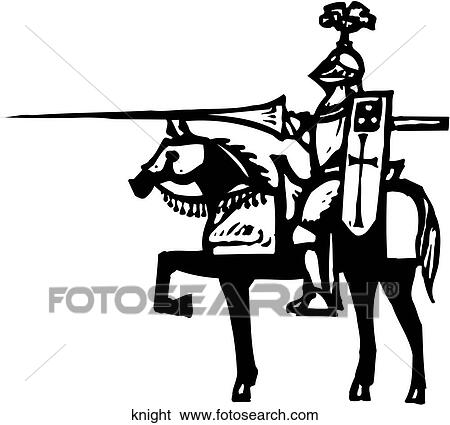 Clip Art - Knight. Fotosearch