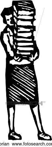 Clipart - Librarian. Fotosearch