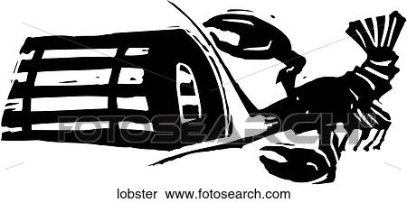 Lobster View Large Clip Art Graphic Clipart - Lobster. Fotosearch