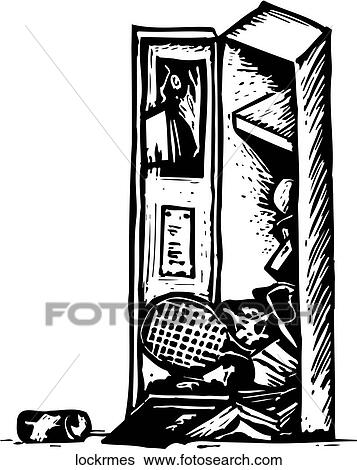 Locker Mess View Large Clip Art Graphic Clip Art - Locker Mess. Fotosearch