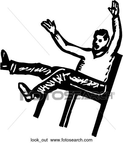 Clip Art - Look Out!. Fotosearch