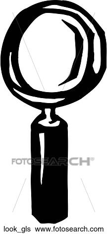 Looking Glass View Large Clip Art Graphic Clip Art - Looking Glass. Fotosearch