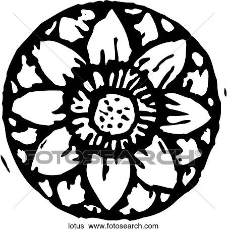Clip Art - Lotus. Fotosearch