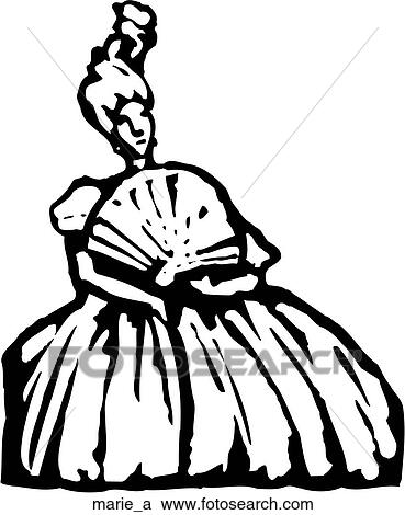 Clipart - Marie Antoinette. Fotosearch