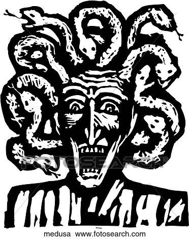 Medusa View Large Clip Art Graphic Clipart - Medusa. Fotosearch