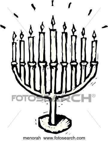 Menorah View Large Clip Art Graphic Clipart - Menorah. Fotosearch