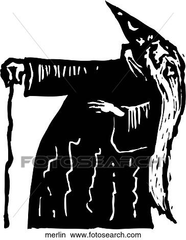 Merlin View Large Clip Art Graphic Clipart - Merlin. Fotosearch
