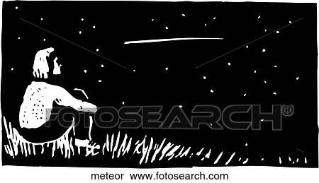 Meteor View Large Clip Art Graphic Clipart - Meteor. Fotosearch