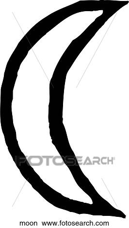 Clipart - Moon. Fotosearch