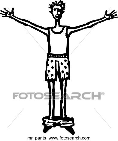 Mr Pants View Large Clip Art Graphic Clip Art - Mr Pants. Fotosearch