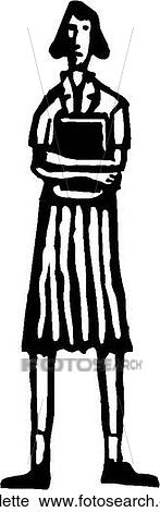 Clipart - Nerdette. Fotosearch