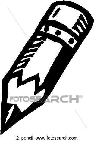 Number 2 Pencil View Large Clip Art Graphic Clipart - Number 2 Pencil. Fotosearch