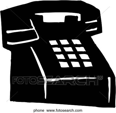 Phone View Large Clip Art Graphic Clipart - Phone. Fotosearch