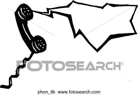 Phone Talk View Large Clip Art Graphic Clipart - Phone Talk. Fotosearch