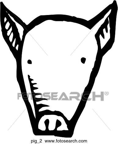 Pig 2 View Large Clip Art Graphic Clipart - Pig 2. Fotosearch