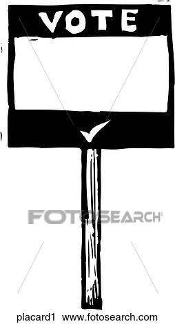 Clipart - Placard 1. Fotosearch