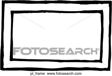 Plain Frame View Large Clip Art Graphic Clipart - Plain Frame. Fotosearch