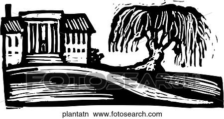 Clipart - Plantation. Fotosearch