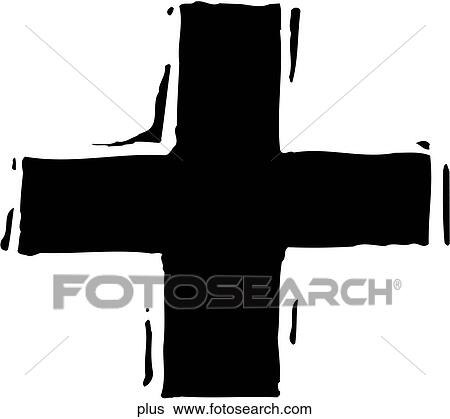 Plus View Large Clip Art Graphic Clip Art - Plus. Fotosearch