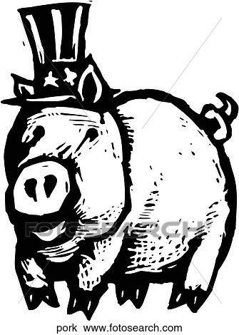 Pork View Large Clip Art Graphic Clipart - Pork. Fotosearch